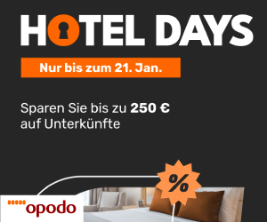 Hotel Days: Bis zu 250€ Rabatt