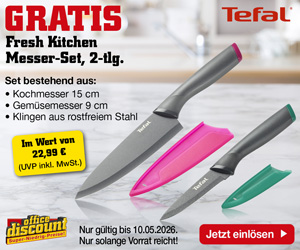 Gratis Tefal Messer-Set