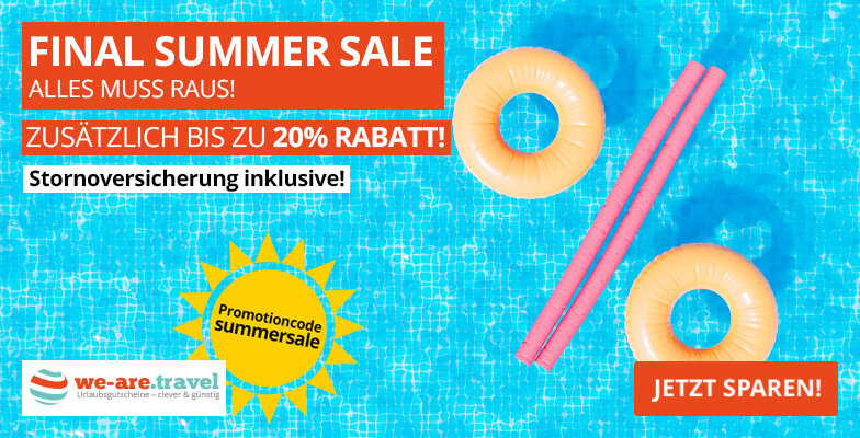 Bis zu 20% Rabatt auf Urlaubsgutscheine